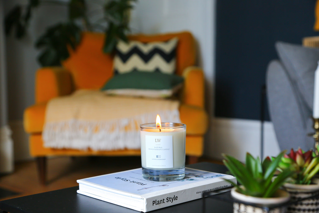 Soy Wax Massage Candle Lemon & Rosewood LoveWell Lovewelluk