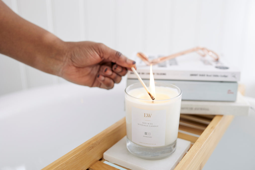 Soy Wax Massage Candle Signature LoveWell Lovewelluk